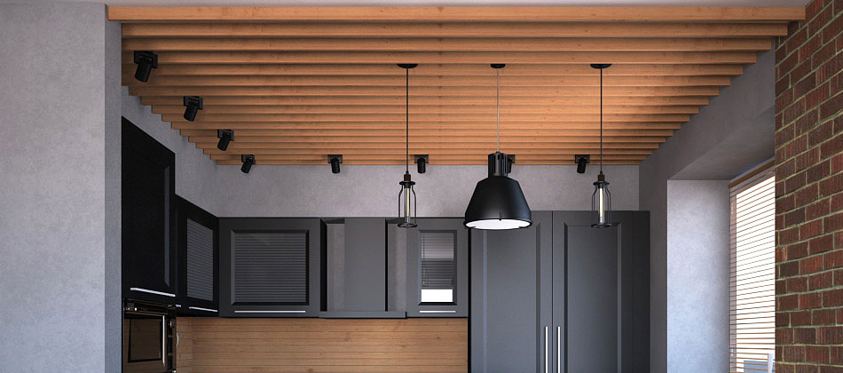 Как обшить потолок на кухне пластиковыми панелями?