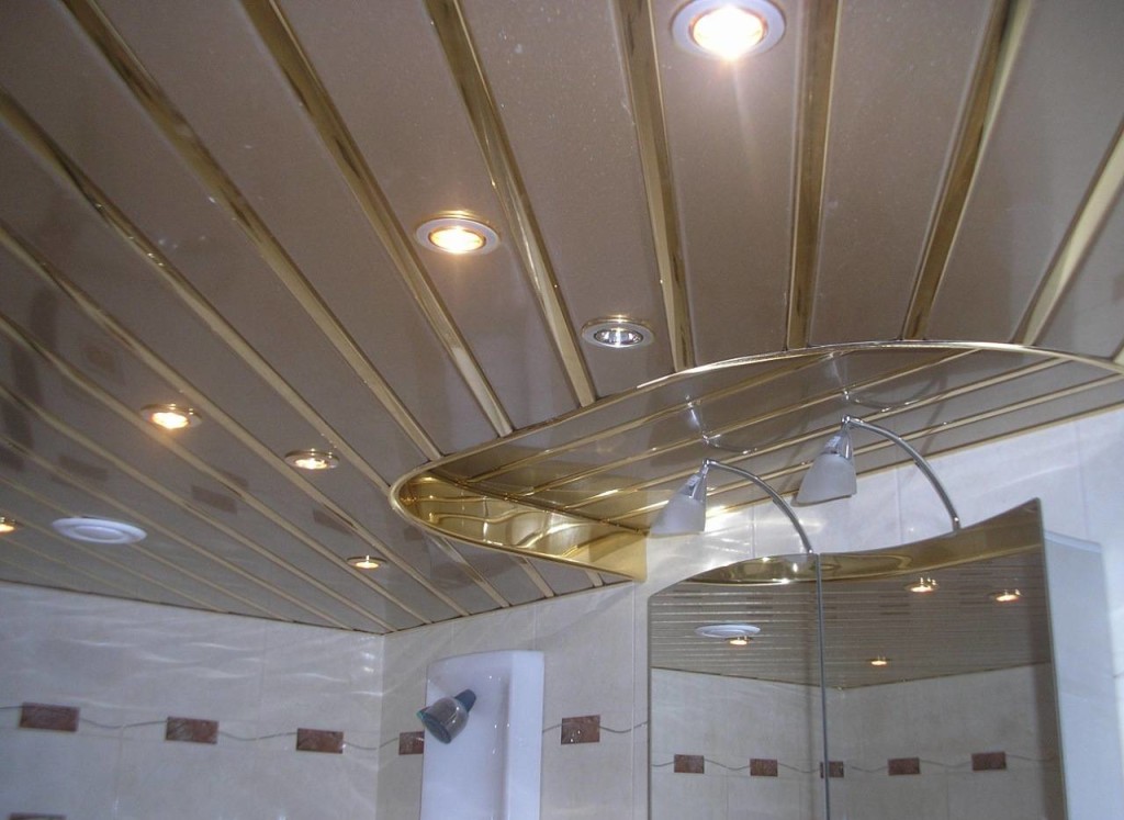 Натяжной потолок в ванной комнате в Барнауле — Цены с установкой за 1м2